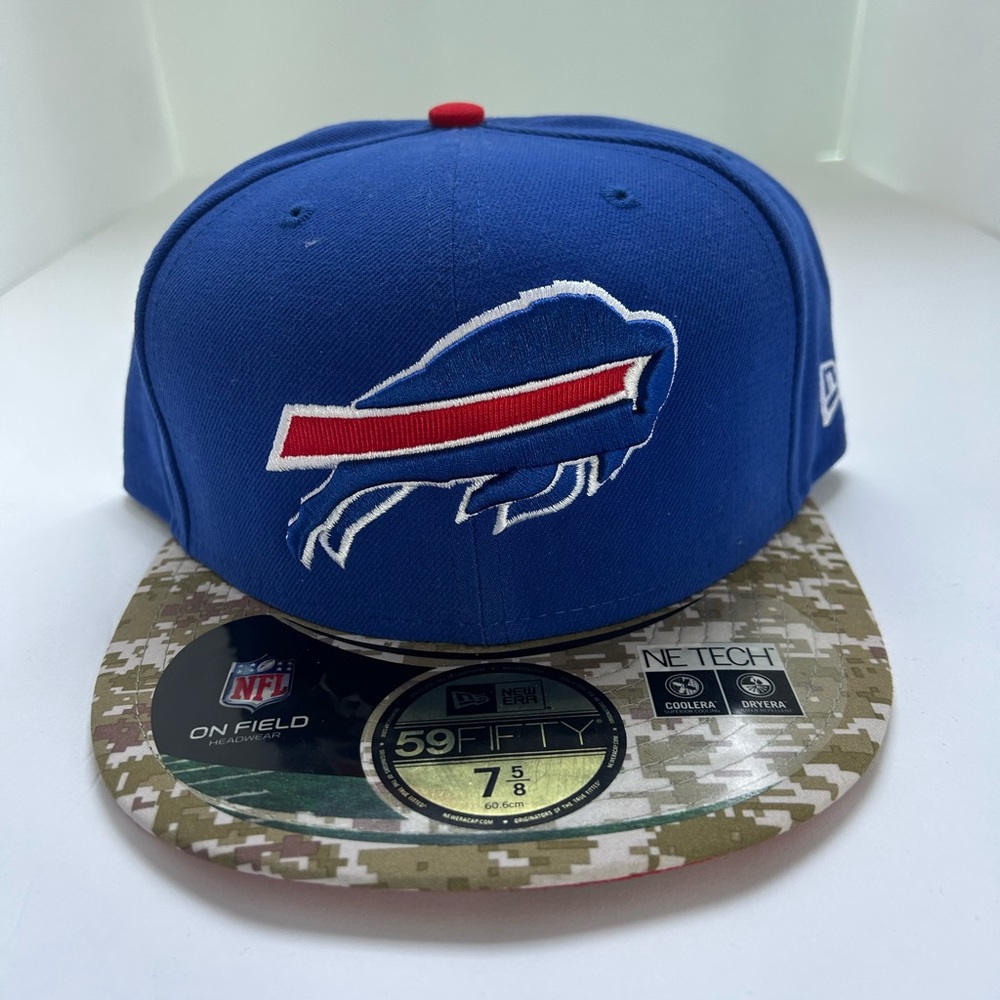 New Era Buffalo Bills Cap Hat 59Fifty Fitted Sz: 7 5/8 MLB (NWT)